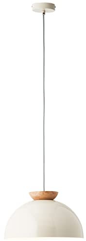 Brilliant Nalam Pendelleuchte 35cm holz hell/grau Metall/Holz 1x A60, E27, 40 W, Geeignet für Normallampe (nicht enthalten)