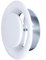 Bouche d'Extraction VMC Réglable Ronde 100 mm - Acier Blanc Laqué - Haute Qualité - VMC Simple Flux - VMC Double Flux - Plafond ou Mur - Conduit DN100