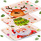 Zubebe 3 Pcs Christmas Serving Tray 13 x 10 Inch Reusable Merry Christmas Platter Red Black Green Christmas Plates Xmas Serving Dishes for Holiday Winter Party Decoration(Elk)