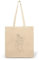 CLAMATO Tote bag tela in Cotone 100 % (38 × 42 cm) - Shopper in tessuto - Borse shopping - Canvas 130 g/m2 (Donna sexy one line)