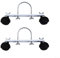 Zoegneer Soporte de polea móvil especial para calentador eléctrico, soporte de radiador hidroeléctrico de estaño de aceite, soporte radiador suelo,ruedas radiador electrico (negro)