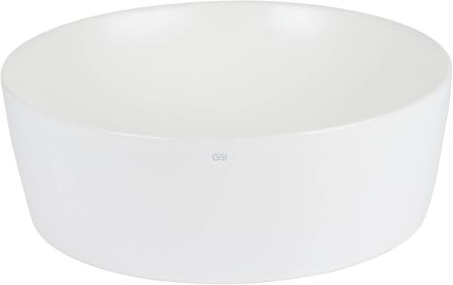 Ben Stilo Aufsatzwaschbecken Waschbecken für Gäste WC Waschplätze in Keramik Waschschale für Badezimmer Waschtisch in Matt Weiß