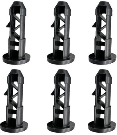amyko Trash Can Lid Plugs, plasticc Wheel Bin Pin, plasticc Hinge Pin, Wheeled Trash Can Universal Fix, Black Bin Lid Pin Fixings Replacement Accessories For Yard And Commercial Wheelie Trash Bins