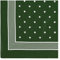 modAS Unisex Vierecktuch ca. 70 x 70 cm bedruckt oder uni - Tuch als modisches Accessoires in Grün mit Punkte