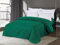 FEBE Tagesdecke Bettüberwurf Grün 200x220 cm Überwurfdecke Sofadecke Sofaüberwurf Flauschig Mikrofaser Zimmer Deko Throw Blanket