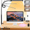 UCAMP Lampara Escritorio LED,Lámpara LED Escritorio 3 Colores,10 Niveles De Brillo,Lámpara de Escritorio LED Escritorio Potente con Clip,360° LED Lámpara de Escritorio con Pinza-Adaptador Incluido