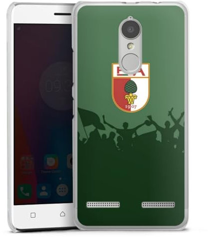 Hard Case kompatibel mit Lenovo K6 Schutzhülle transparent Smartphone Handy Hülle FC Augsburg FCA Bundesliga