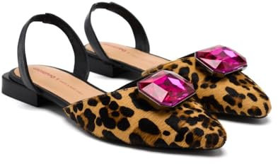 GIOSEPPO Damen Hughes Mary Jane Schuh, Leopard, 39 EU