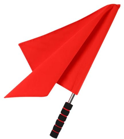 PHENOFICE Sport Schiedsrichter Flagge Signalflagge Für Wettkämpfe Handgehalten Leuchtend Aus Strapazierfähigem Material Für Fußball Und Rugby Für Klare Signale Dem Spielfeld