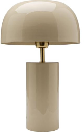 Kare Design Tischlampe Loungy Ecru Weiß, Metall, Moderne Tischleuchte, Schreibtischlampe, Büro, Wohnzimmer, Schlafzimmer, Office, keine Leuchtmittel inklusive, 38x25x25 (HxBxT)