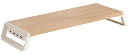 BaotyJie Computer Heightening Stand Tablet Holder with USB Charging Port Sturdy Monitor Stand Riser Laptop Desk Shelf for Home Desktop