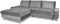 Ecksofa mit Schlaffunktion HERON L-Form, Sofa Couch mit Bettkasten, 3-Sitzer Eckcouch, Schlafsofa für Wohnzimmer, Big Sofa Couch mit Schlaffunktion (Grau, Ottomane Links)