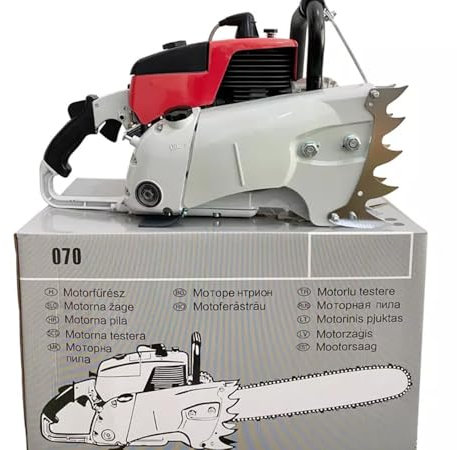 Motosega a benzina 070 Saw 2 tempi 105cc Sega da mulino con barra da 42 Catena di strappo