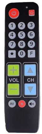 21 Big Buttons Learn Remote Control For TV VCR DVD STB DVB TV-BOX Easy Use Controller With Backlit, For Old People