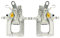 Fesuda Bremssattel Bremszange Hinten Kompatibel mit A3 2004-2012 ALTEA 2005-2014, BEETLE 2012-2018 CADDY III Box Body/MPV 2011-2014 EOS 2010-2014, Bremssattel Replace# 344416+344417