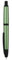 Jinhao 10 Series Press Fountain Pen Sea Pine Green Retractable Extra Fine Nib with Ink Converter and Metal Pen Box Set (Black Clip Version)