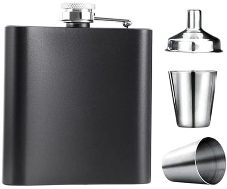 Petaca de acero inoxidable para hombre, botella de alcohol personalizable, petaca portátil de bolsillo para cumpleaños, aniversario, día del padre, boda como regalo