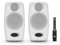 IK Multimedia iLoud Micro Monitor Pro - Pair - 2-Way bi-amped, highly portable, digitally controlled compact reference studio monitors. X-MONITOR. Incl. ARC calibration mic. White.