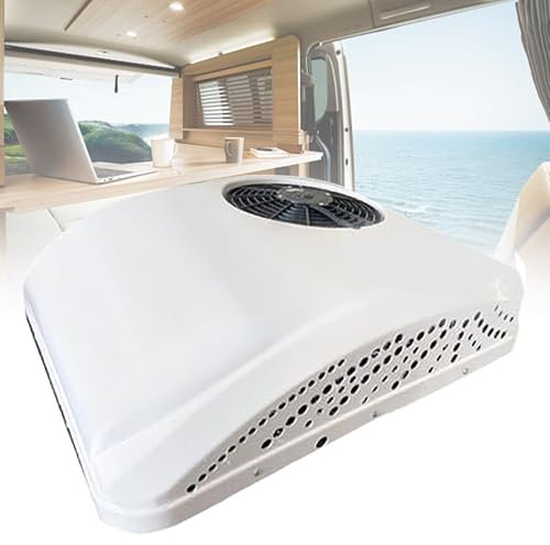Sunseota Climatiseur de Toit Ultra-Plat pour Camping-Car, Caravane, fourgonnette, Camion, véhicule Utilitaire. Faible Bruit. Économie d'énergie. Conversion de fréquence Intelligente,220v