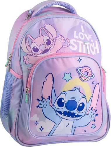 il megastore dei giocattoli e Giochiamo Origineller Kinderrucksack mit Charakter-Design – 42 cm großer Schulrucksack für die Grundschule, leicht, robust und mit verstellbaren Schultergurten, Stich