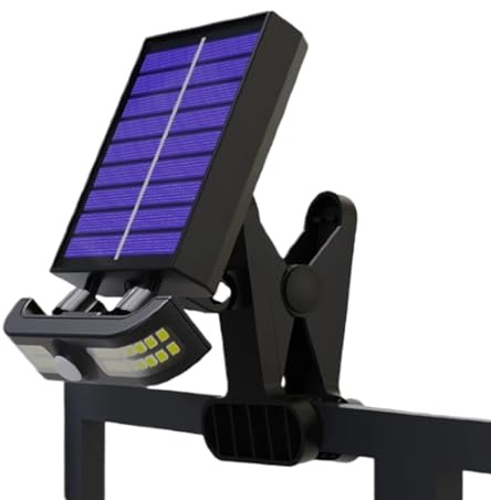 Generisch Solarleuchten - Wasserdichte Klemm Solar Außenleuchte Mit Bewegungsmelder - Gartenbeleuchtung Flutlicht laterne Für Pool Camping Rasen Hof Terrasse Wohnung Balkon