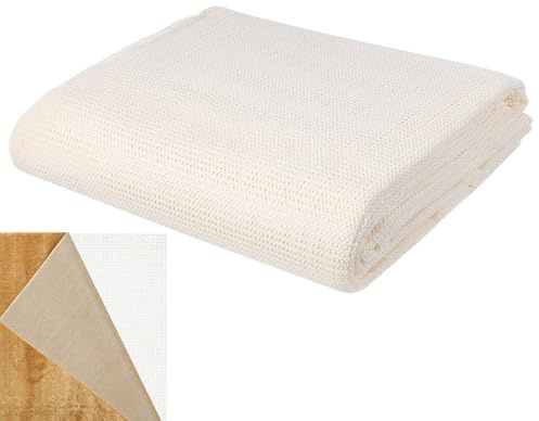 PATKAW Teppichmatte 200x300cm PVC Schneidbar rutschfeste Teppichunterlage zum Schutz von Böden und Fixierung von Teppichen in Büro und Zuhause