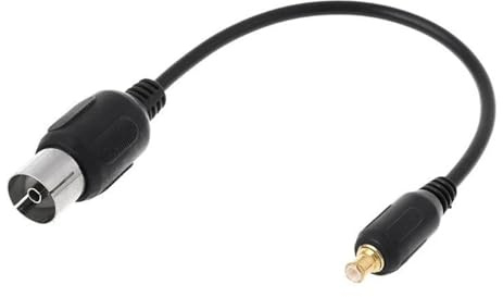 XJEDFTOZD Femmina IEC a maschio MCX Antenna Pigtail Cavo adattatore Cavo connettore for sintonizzatore TV USB DVB-T 13 cm di lunghezza