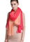Prettystern 180cm Chiffon Seiden-schal mit Farbverlauf Tie-Dye Batik 100% Seide Damen Schal 7 rot