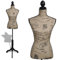 Anself Schneiderpuppe Schneiderbüste Damenbüste Braun & Schwarz Höhenverstellbar 133 - 168 cm