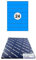 2.400 Etiketten 70 x 37 mm BLAU selbstklebend auf DIN A4 Bögen (3x8 Etiketten) - 100 Blatt Pack - Universell für Laser/Inkjet/Kopierer einsetzbar - 70x37mm 24-teilig