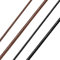 Richsteel 316L Edelstahl Kette Leder 2mm breit 40cm lang schwarze Lederkette mit Dreverschluss für Kinder und Jugendlichen