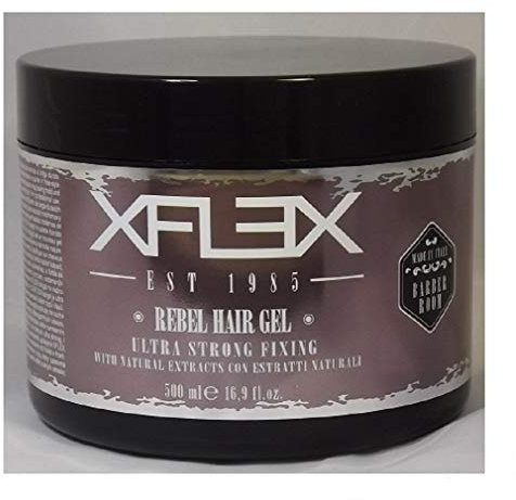 Edelstein - XFlex Rebel Hair Gel Ultra Strong Glanzeffekt mit pflanzlichen Extrakten 500ml