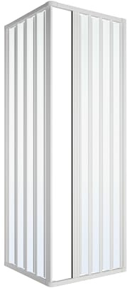 OLIMPO DOCCE - Box Doccia a Due lati in pvc h185 bianco - 80x75