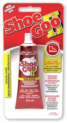 Shoe Goo II (2) Shoe Repair Glue 26.6ml Crystal Clear Permanent Adhesive