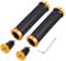Topcabin® Fahrradgriffe, doppelseitig verriegelnde Lenkergriffe für Standardfahrräder, Mountainbikes, BMX-Räder, Aluminium Lenkerendkappen gold