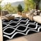 wikiwiki Alfombra de Paja portátil para Exteriores, decoración de Patio, Ideal para balcón, Camping, Caravana, Cubierta, Picnic, Playa, Impermeable, fácil de Limpiar, Resistente a la decoloración,