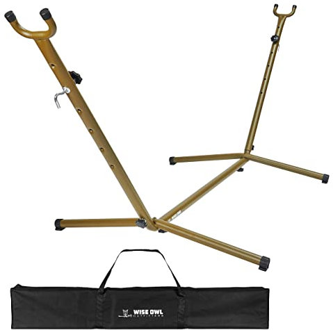 Wise Owl Outfitters Soporte portátil para hamaca, 106 x 42, capacidad de 440 libras, deportes y exteriores