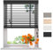 Radeco® Bambus Jalousie innen schwarz 120 x 175 cm, 50mm Lamellen aus Bambus Holz, Breiten von 50 bis 250 cm erhältlich, innenjalousie, Fenster jalousien