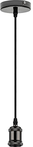 Suspension de lampe, douille E27 avec câble, 150 cm, perle noire EC1533
