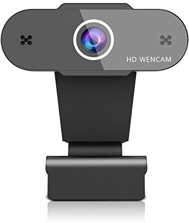 OVIFM 1080P Webcam mit Mikrofon, Full HD USB Web Kamera für PC, Laptop, Mac, Streaming Web Kamera mit Autofokus und Weitwinkel für YouTube, Skype Videoanrufe, Lernen, Konferenz, Spielen