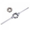 sourcing map Matrize M15x1 Gewinde Rundstempel 38mm M12-M16 Halterung Einstellbare Schlüssel