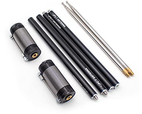 Jieotwice Multi Band Mini-Buddipole HF Kurzwelle GP Outdoor tragbare Antenne QRP für Amateurfunk I1-006 JPC-7