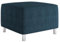 Mirjan24 Moderner Polsterhocker Dover Cord, Sitzhocker Hocker Sitzbank Fußbank Pouf Farbauswahl (Poso 05)