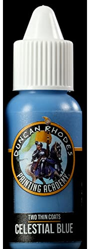 Duncan Rhodes Painting Academy Two Thin Coats Hobby Paints 15ml (Celestial Blue)