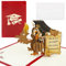 3D Pop-Up Karte zur Graduation - Abschluss Glückwunschkarte im Eule Stil - Du hast es geschafft! Herzlichen Glückwunsch! - Bestandene Prüfung Geschenk für Abtur, Bachelor, Master, Doktor usw.