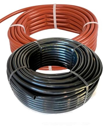 JARDIN202 - Tubo Goteo Sin Gotero 16 mm – Bobina Agrícola, Manguera para Riego Sin Gotero | Rollo de 400 metros (Marrón)