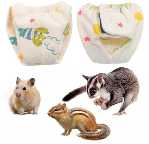 Windeln für kleine Haustiere, Meerschweinchen, Wiederverwendbare Eichhörnchen-Windeln, waschbar, speziell für den Einsatz auf Haustier-Eichhörnchen, kleinen, mittelgroßen Meerschweinchen,