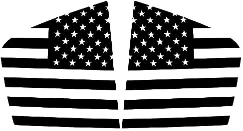 beler 1 Paar Seitenfenster Aufkleber Amerikanische Flagge Fit für Dodge Charger 2011-2022