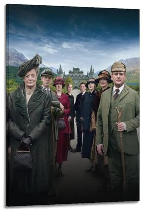 VZRSQZK Downton Abbey TV-Serie-Poster, dekoratives Gemälde, Leinwand-Wandposter und Kunstdruck, modernes Familienschlafzimmer-Dekor-Poster, 60 x 90 cm
