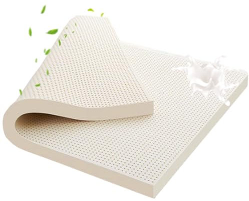 Naturlatexmatratze - mit dickem Bettbezug im japanischen Stil zum einfachen Entfernen und Waschen - nur praktisch allergiefreies Latex - antibakteriell und atmungsaktiv - 7,5 cm Dicke 135×200 cm
